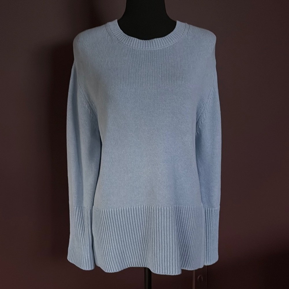 Women's Light Blue Cotton Sweater by Republic, M